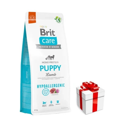 BRIT CARE Hypoallergenes Welpenlamm 12kg + Überraschung für den Hund