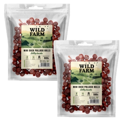 WILD FARM Entenbrötchen 2x500g Hundeleckerli