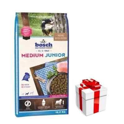 BOSCH Medium Junior 15kg + Überraschung für den Hund