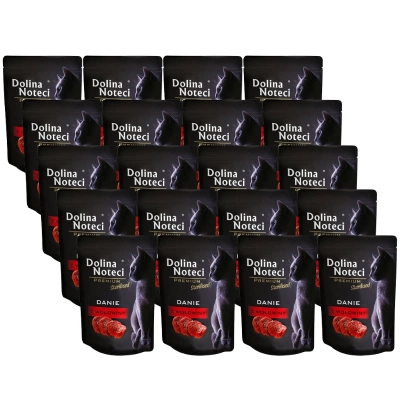 Dolina Noteci Premium für sterilisierte Katzen mit Rindfleisch 20x85g