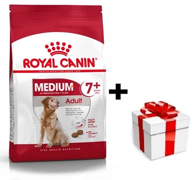 ROYAL CANIN Medium Adult 7+ 15kg + Überraschung für den Hund