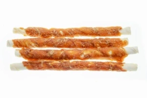 CAN AGRI - Hundeleckerli, Rinderhaut-Stick mit Huhn, 28cm, 320g