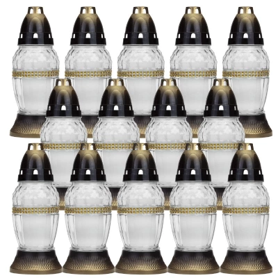 LUKS Grabsteinkerze 401C 21cm 14St