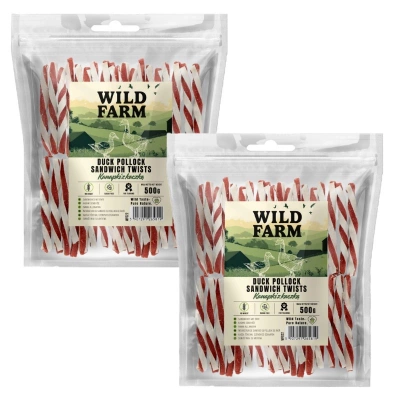 WILD FARM Entensandwich 2x500g Hundeleckerli