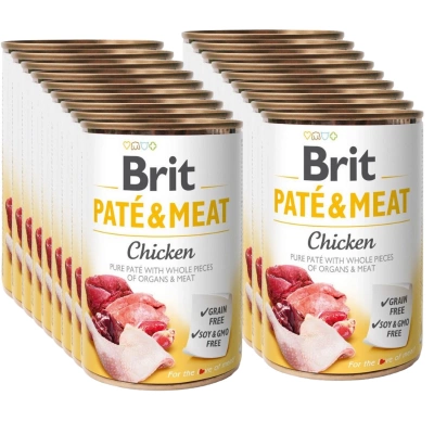 Brit Pate & Meat mit Huhn 18x400g