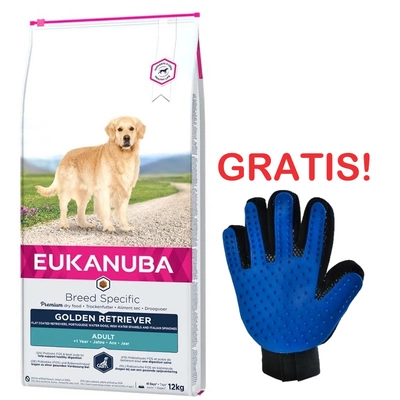 Eukanuba Adult Golden Retriever 12kg + Kämmhandschuh GRATIS!