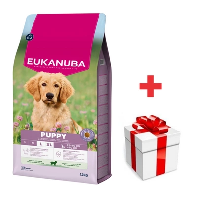 EUKANUBA Puppy Junior Lamm & Reis für große Rassen, 12 kg + Überraschung für den Hund