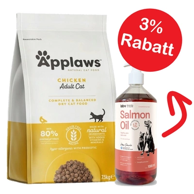 APPLAWS Complete Dry Adult Chicken 7,5kg + LAB-V Öl 1000 ml