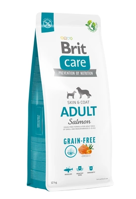 BRIT CARE Grain-free Adult Salmon 12kg & Lab-v Lachsöl 1000 ml