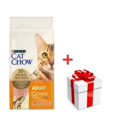 Purina Cat Chow Adult Thunfisch und Lachs 15kg  + Überraschung für die Katze
