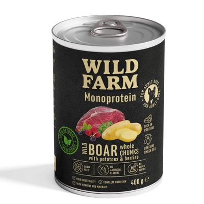 Wild Farm Monoprotein Wild Boar 400g hypoallergenes Hundefutter