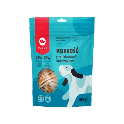MACED - Hühnerknochen mit Zwischenräumen - 500g
