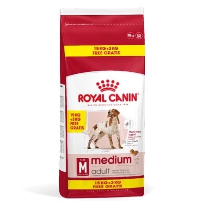 ROYAL CANIN Medium Adult 15kg + 3kg