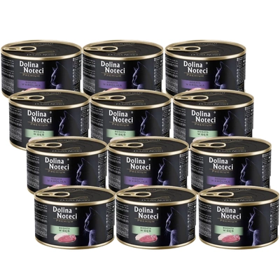 DOLINA NOTECI Premium für Katzen GESCHMACKSMISCHUNG 12x185g