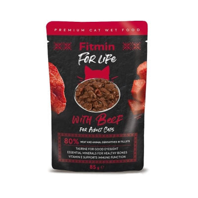 Fitmin Cat For Life Adult Rindfleisch 85g