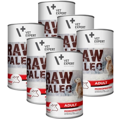 VETEXPERT Raw Paleo Adult Beef 6x400g