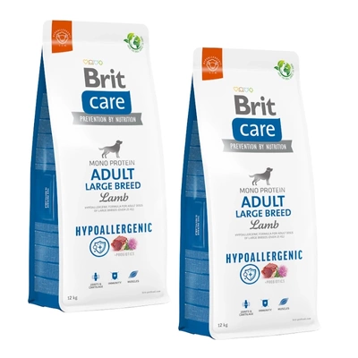 BRIT CARE Hund Hypoallergen Adult Große Rassen Lamm 2x12kg
