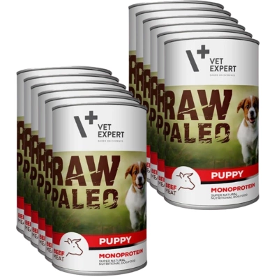 VETEXPERT Raw Paleo Puppy Beef 12x400g