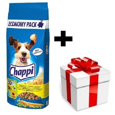 Chappi Hundetrockenfutter mit Geflügel und Gemüse 13,5kg + Überraschung für den Hund