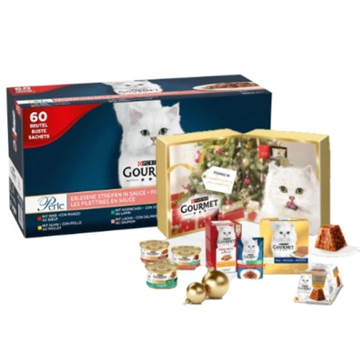 Purina Gourmet Perle Katzenfutter 60 x 85 g + Purina® Gourmet™ - GRATIS Adventskalender!