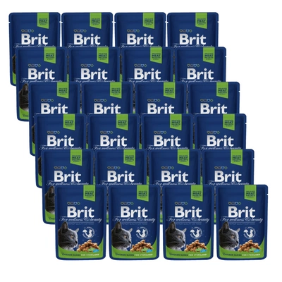 Brit Premium Cat für erwachsene sterilisierte Katzen mit Huhn 12x100g