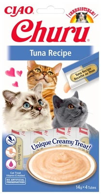 INABA Churu Katzenleckerli mit Thunfischgeschmack 4x14g