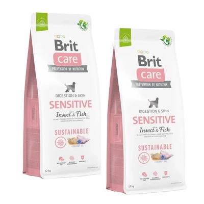 BRIT CARE Nachhaltig Sensitiv Insekt & Fisch 2x12kg