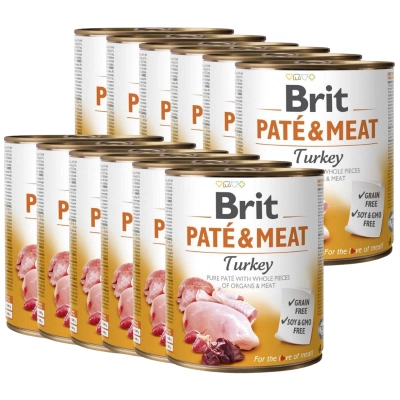 Brit Pastete & Fleisch Pute 12x800g