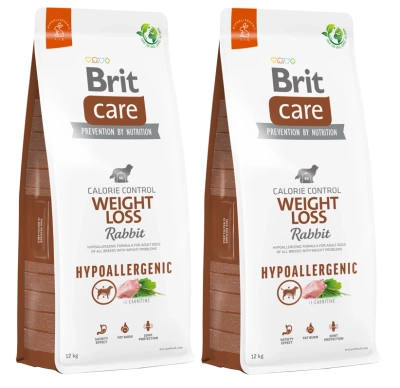 BRIT CARE Dog Hypoallergenic  Weight Loss Rabbit 2x12kg