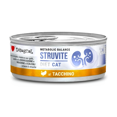 Disgual Veterinary Nassfutter für Katzen STRUVITE Truthahn (ausgewachsen) 85 g