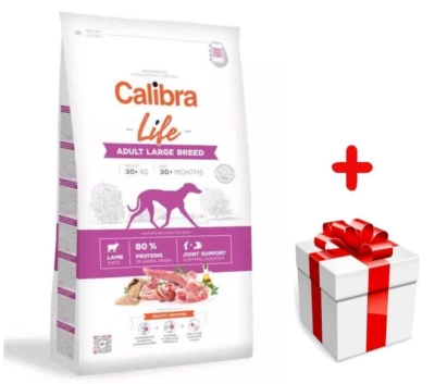Calibra Dog Life Adult Große Rassen Lamm 12kg + Überraschung für den Hund
