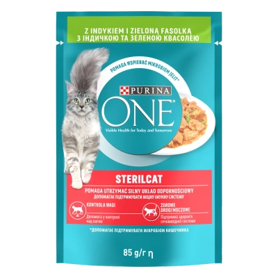 Purina One Sterilcat mit Pute und grünen Bohnen 85g