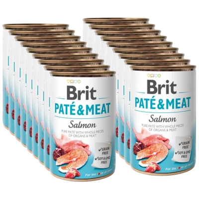 Brit Pate & Meat mit Lachs 18x400g