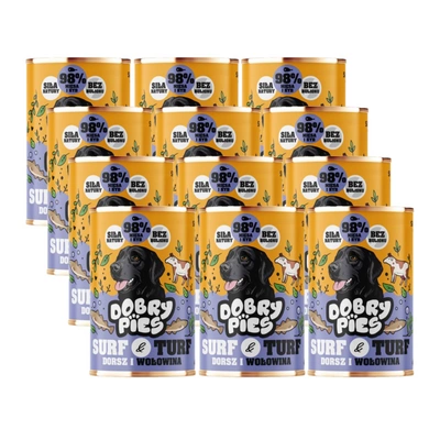 Dobry Pies Kabeljau und Rindfleisch 12x400g