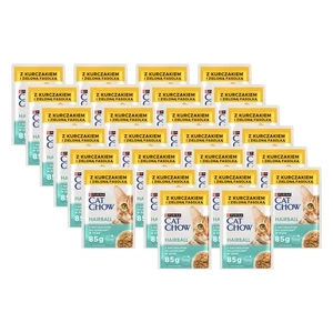 Purina Cat Chow Hairball Hähnchen und grüne Bohnen in Soße 26x85g