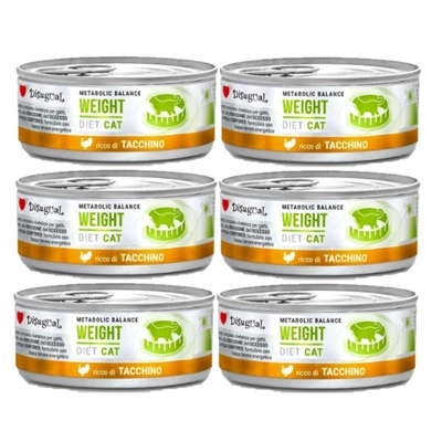 Disgual Nassfutter für Katzen, Veterinärqualität, Gewicht: Truthahn (ausgewachsen), 6x85 g