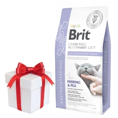 Brit Grain Free Veterinary Diet Cat Gastrointestinal Hering und Erbsen 5kg  + Überraschung für die Katze GRATIS!