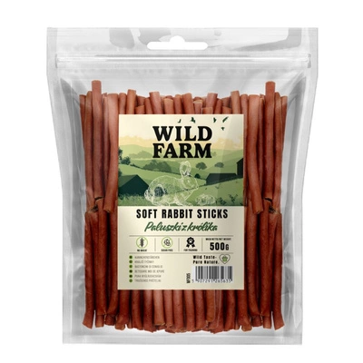 WILD FARM Kaninchen-Stäbchen 500g Leckerli für Hunde