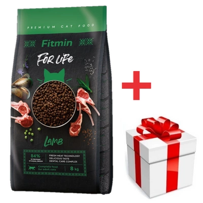 FITMIN Cat For Life Adult Lamm 8kg + Überraschung für die Katze