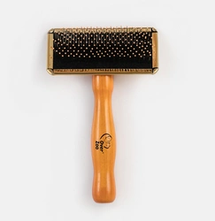 OVER ZOO Bürste mit Metallnadeln und Kugeln L