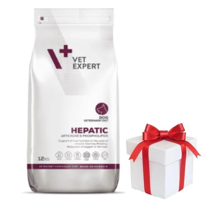 VETEXPERT Veterinärdiät Hepatischer Hund 12kg + Überraschung für den Hund GRATIS!