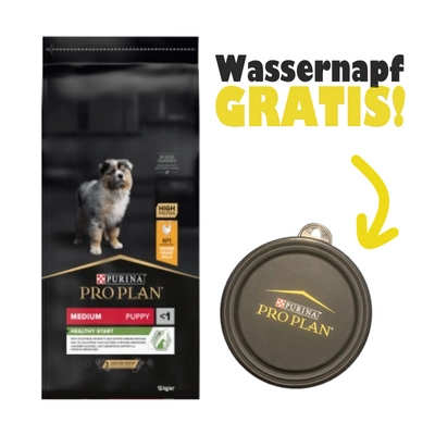 PRO PLAN Health Start Welpenfutter reich an Huhn 12kg + Wassernapf GRATIS!