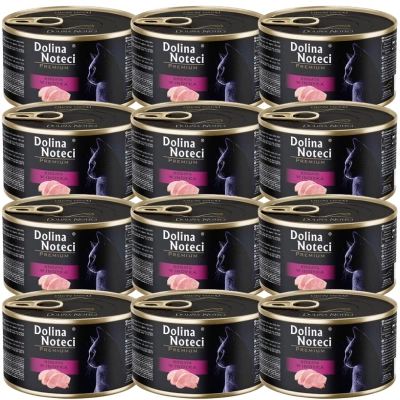 Dolina Noteci Premium für Katzen reich an Truthahn 12x185g