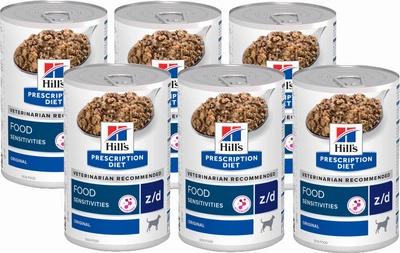 HILL'S PD Prescription Diet Canine z/d Food Sensitivities 6x370g - Rabatt auf ein Paket