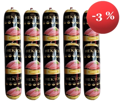 Premium Hektor Hundefutter Riegel mit Geflügel 10 x 900g