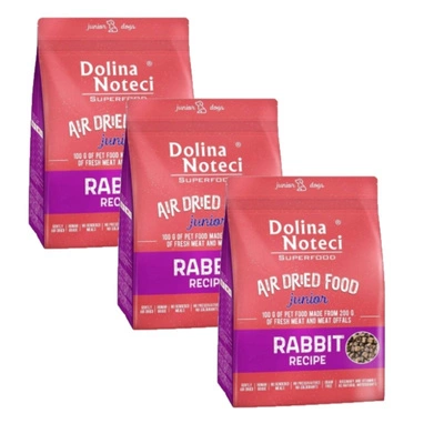 DOLINA NOTECI Superfood Junior Kaninchengericht - Trockenfutter für Hunde 3x5kg