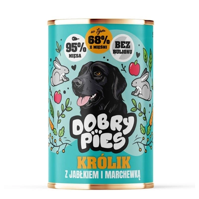 Dobry Pies Kaninchen mit Apfel und Karotte 400g