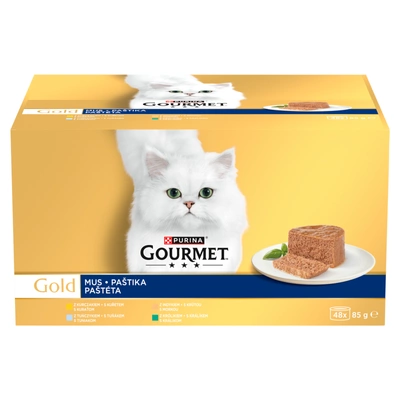 Purina Gourmet Gold Katzenfutter-Mousse 48 x 85 g