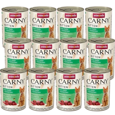 ANIMONDA Carny Kitten Geschmack: Rind, Huhn und Kaninchen 12x400g