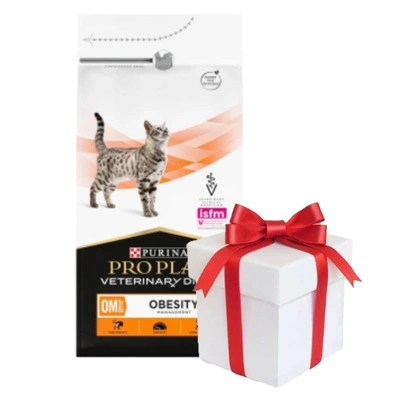 PURINA Pro Plan Veterinärdiät OM Adipositas Management Katze 1,5kg + Überraschung für die Katze GRATIS!
